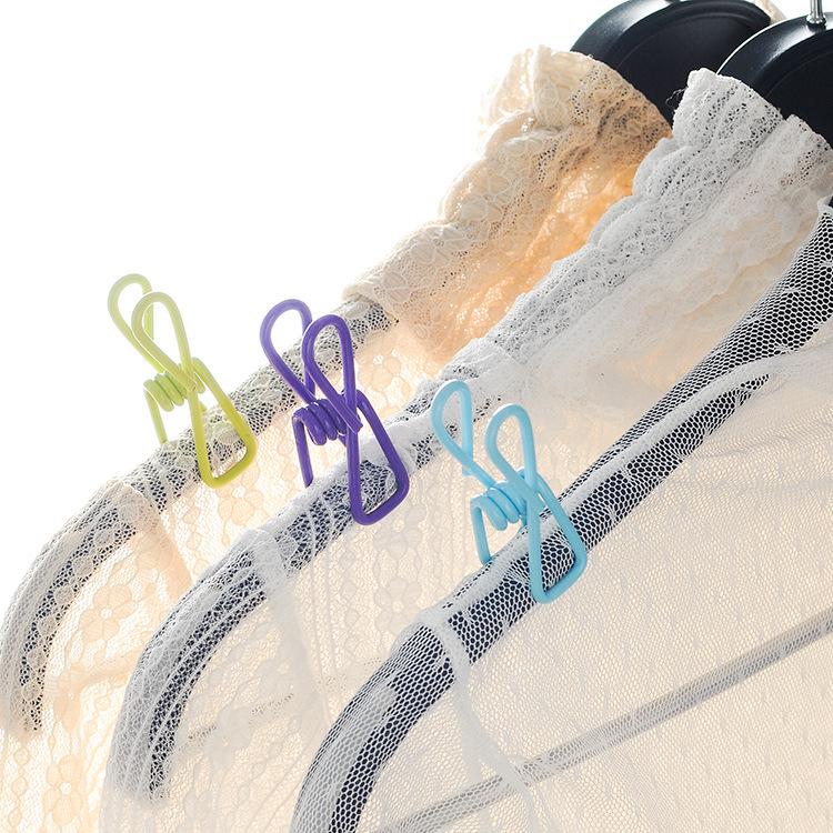 10pcs Coated Mini Clips for Photos, Snacks, Sealing, Clothes, Socks, or Food Fixing
