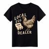 Lustiges Cartoon Lokaler Eierhändler Hühner Grafik T-Shirt Unisex Bauernhof Lässiges T-Shirt