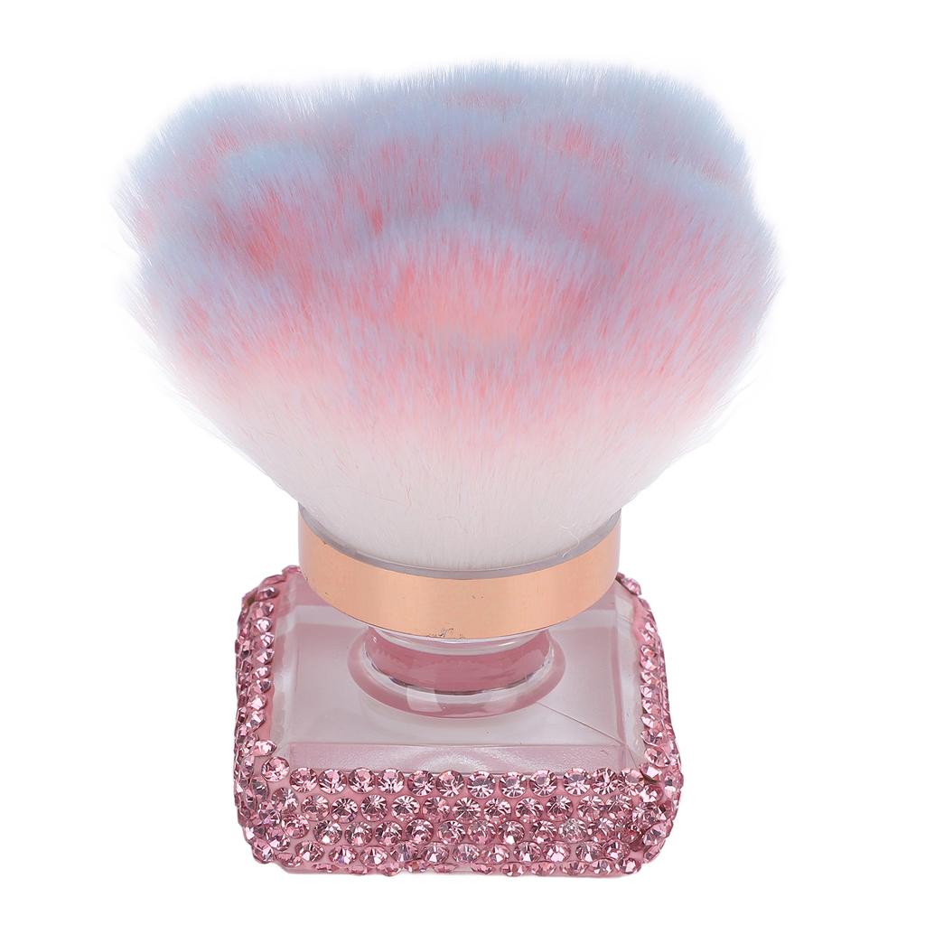 Nail Dust Brush Nail Art Dust Powder Remover Brush Fluffy Soft Nail Art Dust Cleaner Brush for Makeup Pink