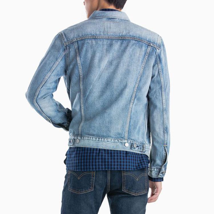 Levis Denim Jacket With Collar Men Jackets Light-Denim-Blue 72334-0351