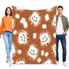 Cozy Marshmallow Pattern Blanket Soft Warm Bed Sofa Throw Lightweight Perfect for Home Decor and Birthdays, Ideal Gift for Famil