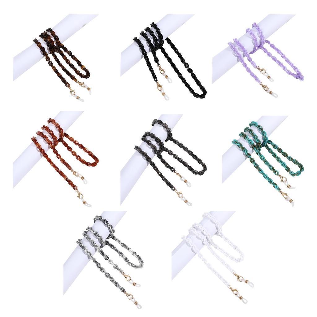 Face Mask Chains Lanyard Acrylic Women's Men's Chain On the Neck Glasses Cord Holder Sunglasses Rope Hanging Masks Necklaces