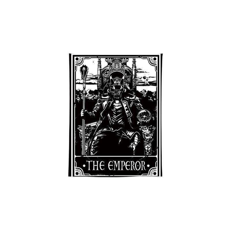 Black White Tarot Card Tapestry Wall Hanging Home Decor for Room Dorm Aesthetic Print Wall Art