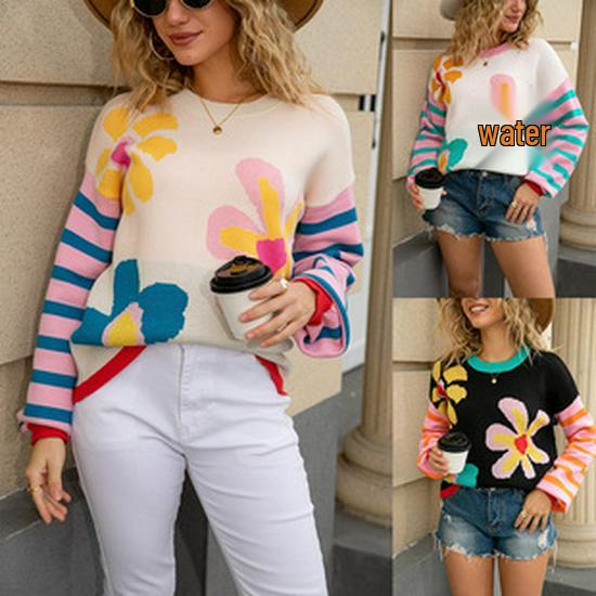 2026 Spring Women's Fashion: European & American Bow Sweater - Bestseller Plus-Size Knitwear