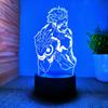 Anime Jujutsu Kaisen Figur Satoru Gojo Inumaki Toge 3D LED Lampen Nachtlichter Tisch Schlafzimmer Dekoration Kindergeburtstagsgeschenk Spielzeug
