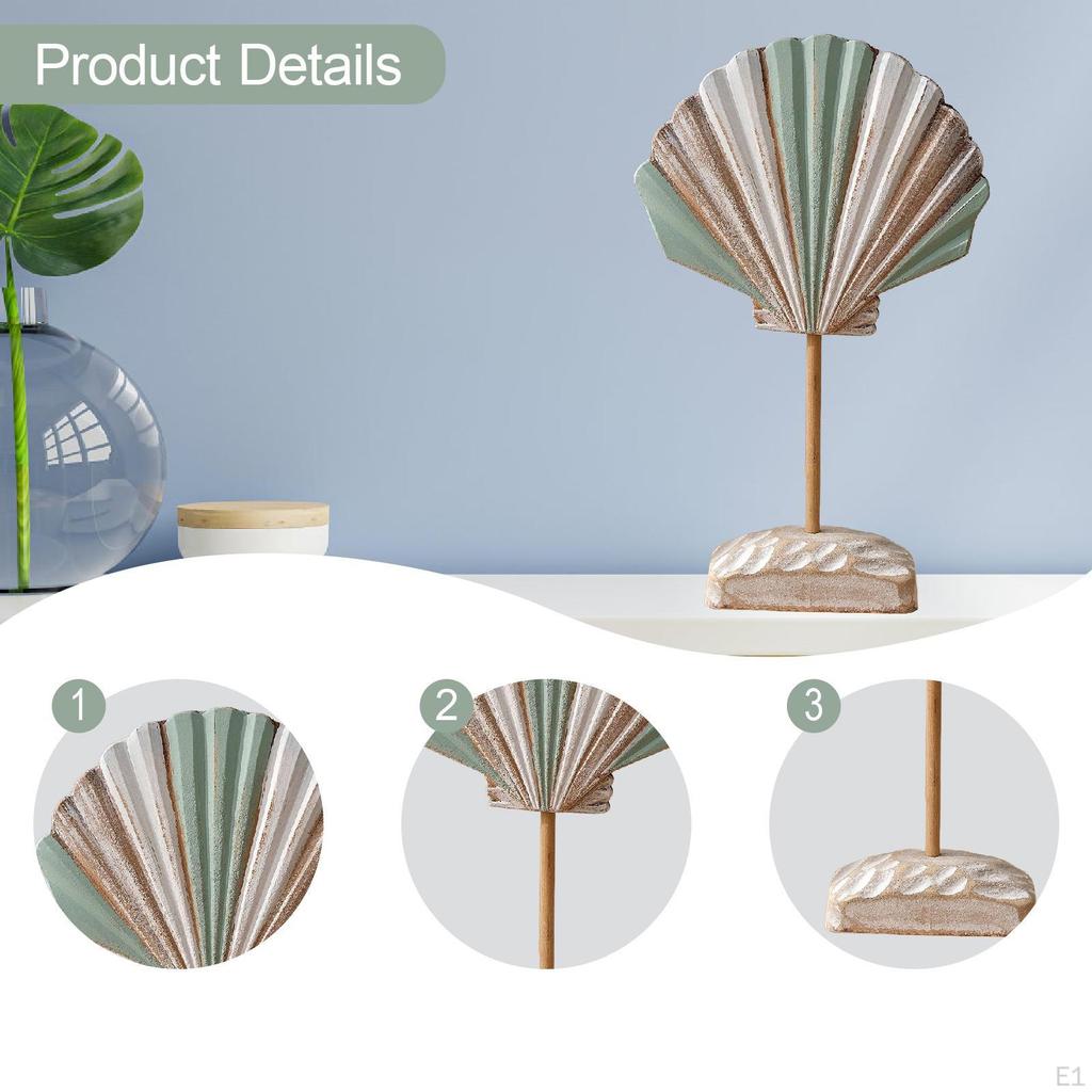 Wood Ornament Figurine Statue Home Decoration for Living Room Cabinet