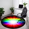 1 Stück Regenbogen-Spektrum Stuhlteppich für das Büro, Rutschfest, Weicher und Langlebiger Büroteppich, Perfekt für das Büro yy260127137
