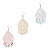 Elegant French Retro Teardrop Rose Gold Earrings with Freshwater Pearls for Women