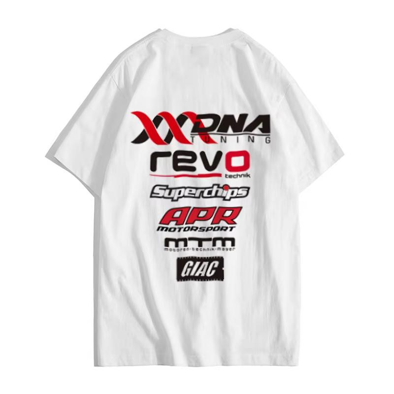 2025 Summer Car Modification ECU Tuning Breathable Fashion Casual High-quality Crew-neck Printed Pattern T-shirt
