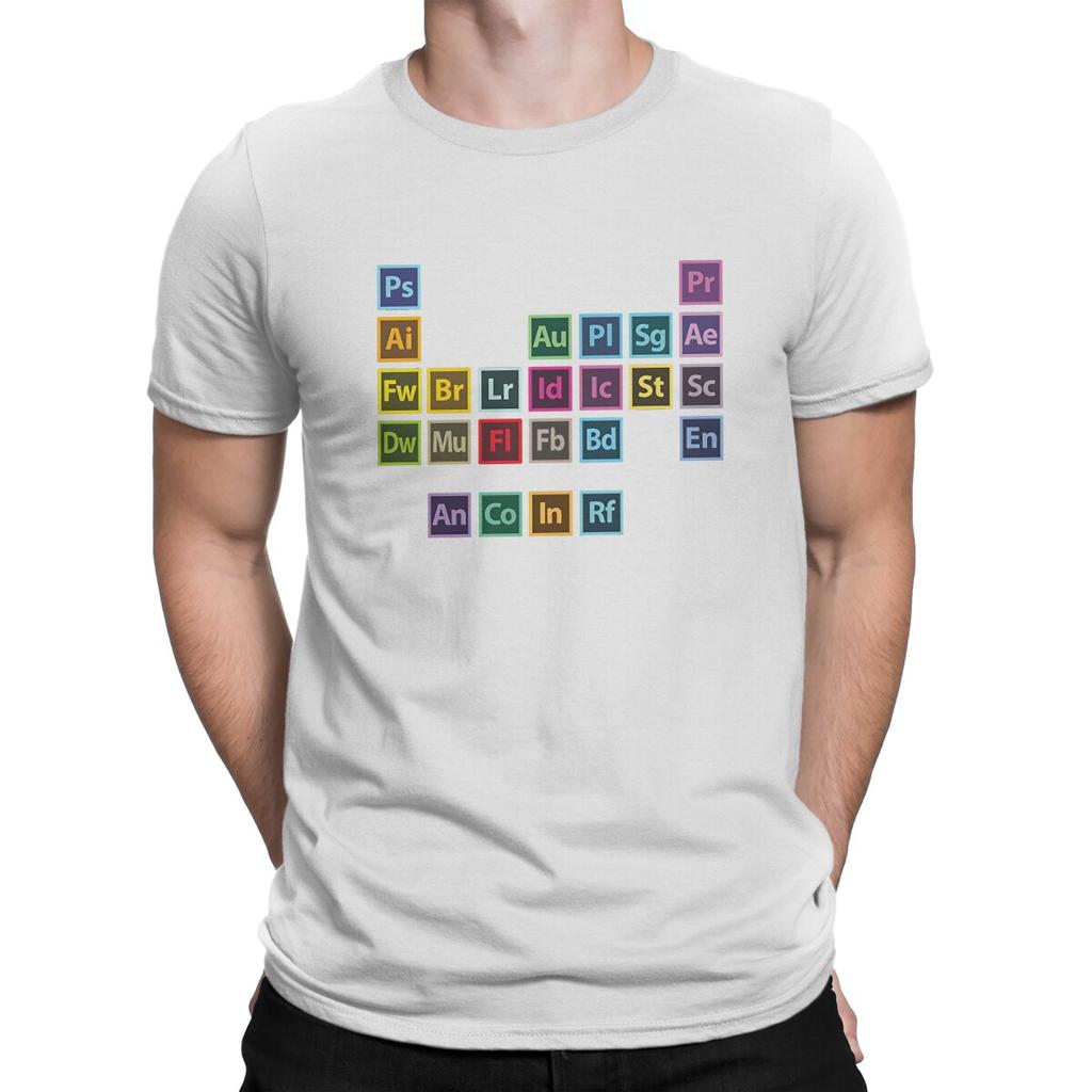 Adobe Periodic Table Of Elements T Shirt Alternative ONeck TShirt Polyester Clothing
