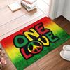 Rasta Löwe Jamaika Flagge Fußmatte Anti-Rutsch Außen Schnelltrocknend Jamaikanischer Reggae Fußmatte Boden Badezimmer Eingang Teppich Teppich