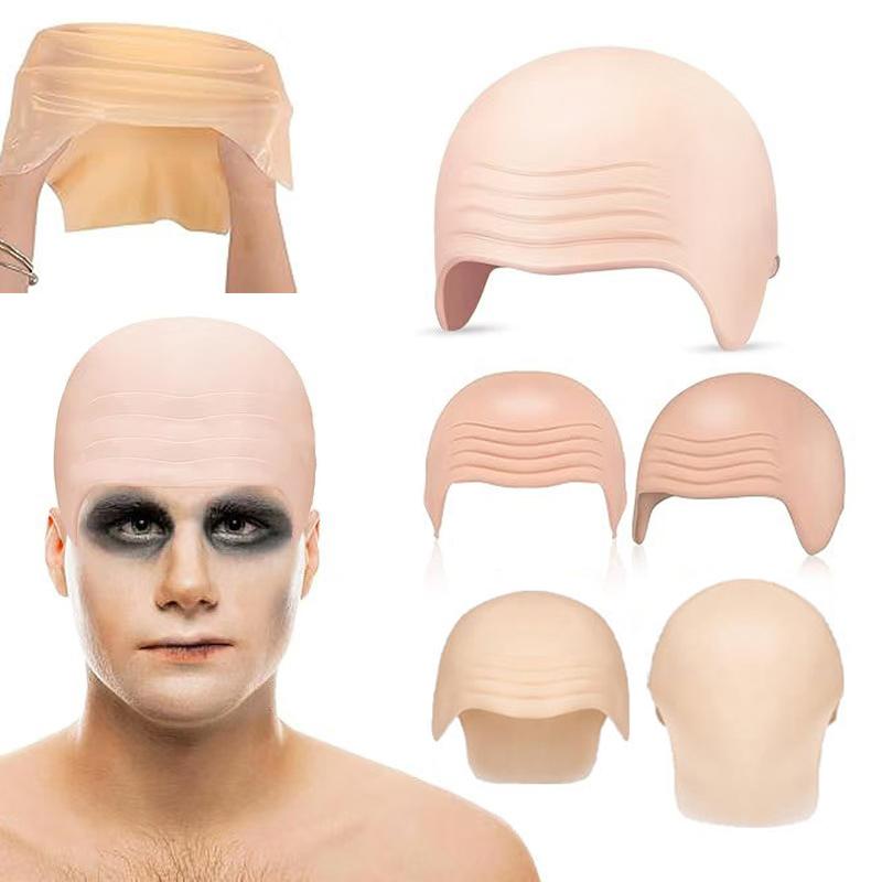 Nylon Latex Bald Caps Realistic Thick Simulation Material for Halloween Cosplay Stage Performance Costume Party Makeup