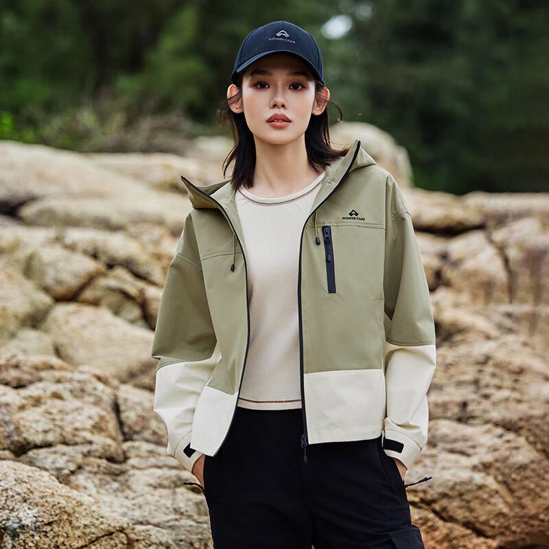 Tuoluzhe Women s Hooded Windproof Outdoor Jacket M