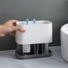 Grid Bathroom Toiletries Storage Rack Multi-function Toothbrush Racks
