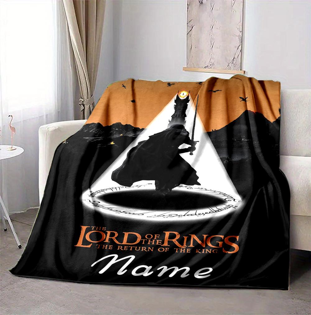 Custom Name Journey Light Flannel Blanket Throw Blanket Soft Warm Sofa Bed home Decor Unique Gift
