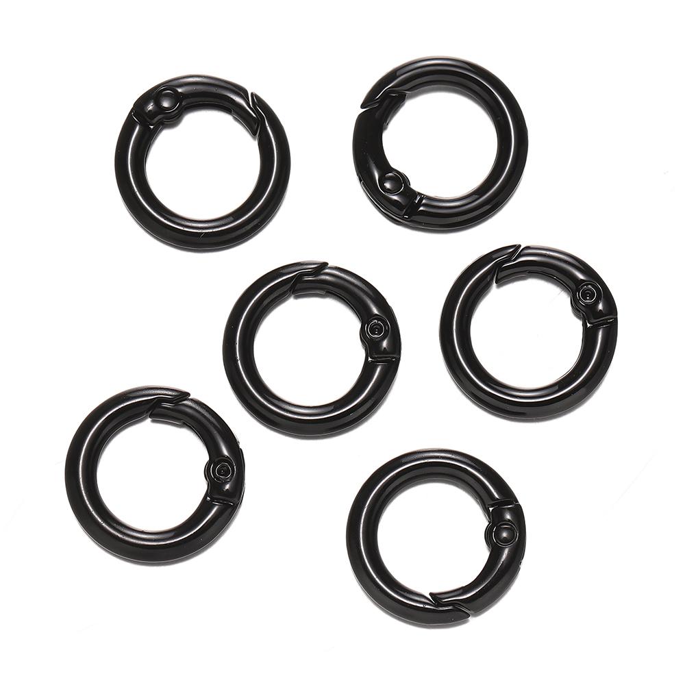 5Pcs Colorful O Ring Spring Clasp Openable Round Carabiner Keychain Clips Hook Dog Chain DIY Jewelry Buckle Connector