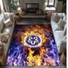Tappeto in Velluto di Cristallo con Stampa del Leicester City Football, Comodo Assorbente d'Acqua Antiscivolo Tappeto per Pavimenti Interni