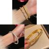 Gold And Silver Copper Jewelry Wheat Pattern Cuff For Fashion Casual Wear