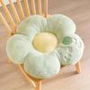 Soft Round Plush Seat Cushion - Fruit & Flower-Themed, Machine Washable, Polyester - Comfortable Full-Body Support for Long Sitting