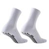 Men's Breathable Non-slip Shock-Absorbing Solid Color Sports Socks for Football & Basketball