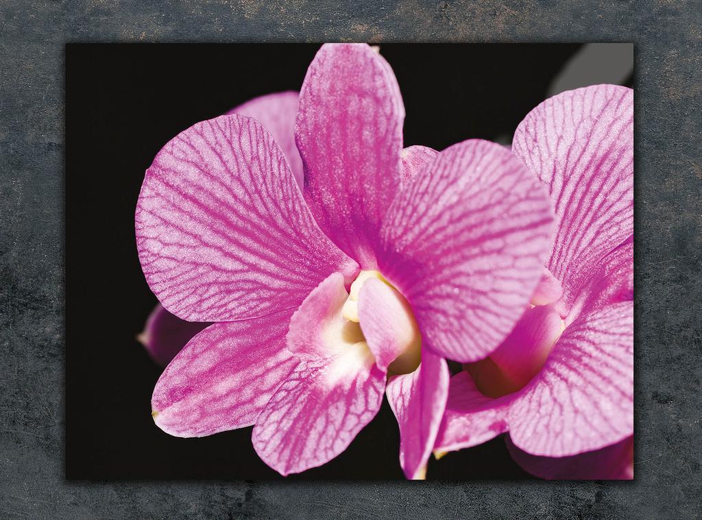 SZKLANA DESKA DO KROEJNIA 30x22 ORCHIDEA