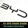 For BYD Shark 6 Pickup Right-Hand Drive Black Warrior Emblem Car Front Emblem Rear Badge Stickers Decoration Accessories