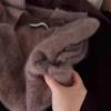 CHAO Recommendation: Women's Retro Coffee Color Imitation Mink Velvet Sweater - Soft, Cozy, Lazy Style Knitwear for Winter