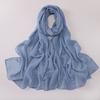 Pearl Chiffon Starry Bow Rhinestone Long Scarf Muslim Women Headscarf