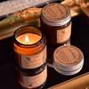 2.8oz Smokeless Handmade Plant Candle In Brown Glass for Aromatherapy and Romantic Atmosphere