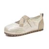 Women's Elegant Flat Shoes 2025 Mary Jane Summer New Ballet Style Trainer Shoes Breathable Soft Sole Round Toe Casual Shoes
