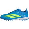 F50 League Comode Traspiranti Supporto Alte Scarpe da Calcio Finitura Lucida Blu Bambini JR9017