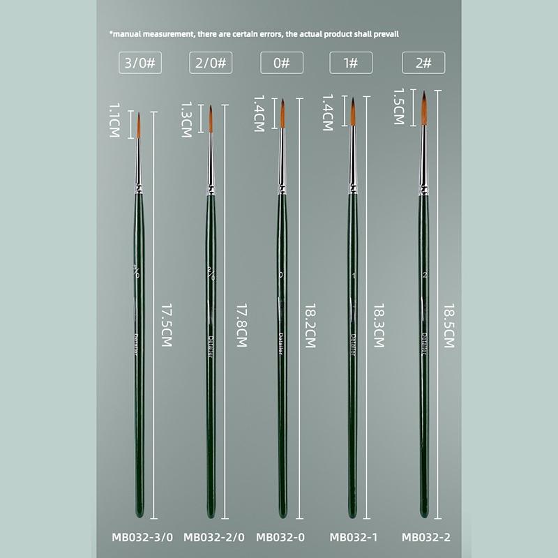 Set 5 Buc. Stilou cu Linie de Cârlig Nailon Ultra-fin Desenat de Mână Margine DIY Pictură Digitală în Ulei Acrilic Acuarelă Stilou Pensulă de Pictură cu Vârf