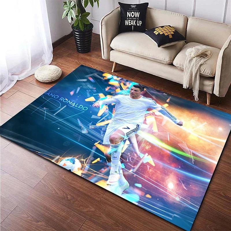 Football Star Carpet for Children,Living Room Bedroom Floor Mat Kitchen Mat Children's Bedroom Mat,bedroom Decor,Anime Rug,