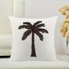 Stylish Palm Tree Embroidered Pillow - Perfect for Home Decor and Beach-Themed Spaces, Adds Tropical Charm