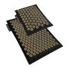 4FIZJO ECO Acupressure Mat 68x42cm with Buckwheat Hulls and a Pillow, Black and Gold