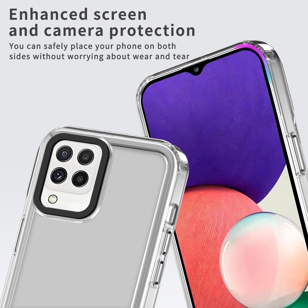 For Samsung Galaxy A22 4G (EU Version)/M22/M32 (Global Version) 4G Case Protective PC+TPU Clear Phone Cover