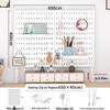 Desktop DIY Pegboard: Large Accessory Holder for Office or Home Desk, Clamp-Standing Storage, Hanging Rack, Countertop Decoration Display.