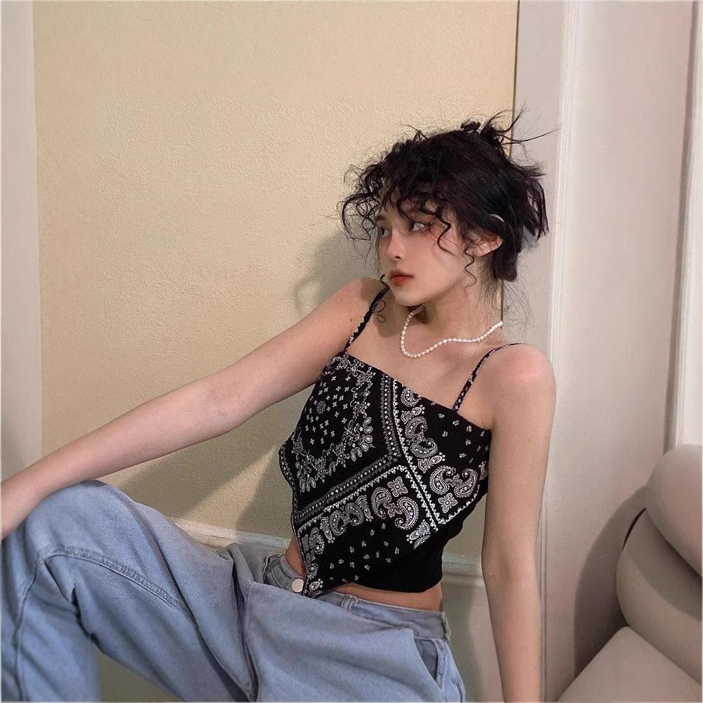 

2024 Women s Summer Spicy Camisole Bandeau Top M