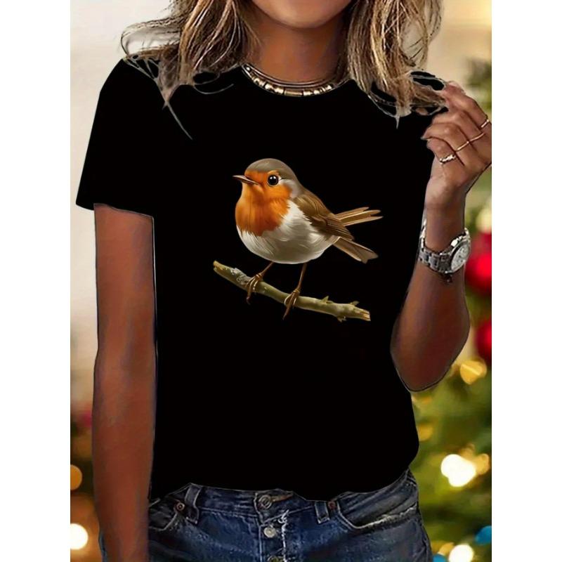 

Women s Casual Short Sleeved T-shirt Soft Pink Round Neck Easy Care Clothing Casual Fashion Top S
