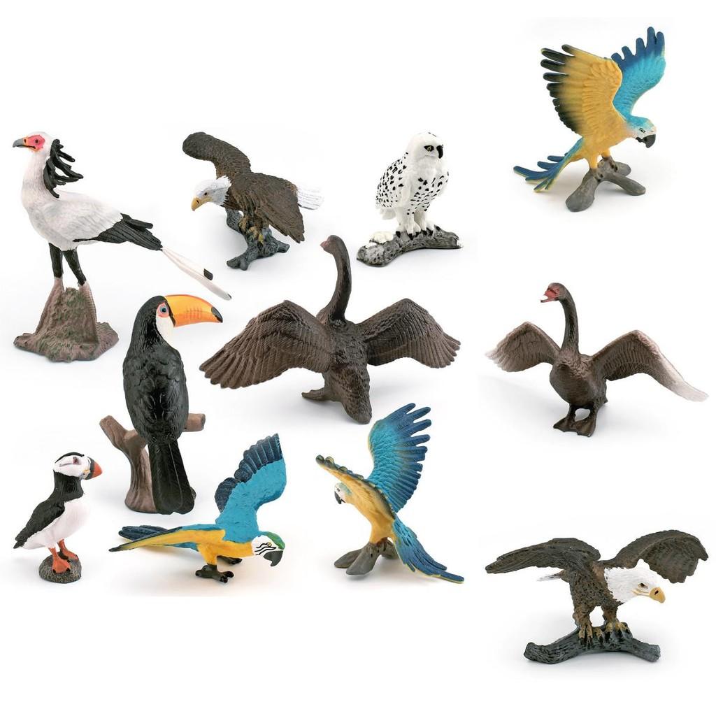 Static Bird Model Eagle Plastic Sculpture For Office Or Shelf Decor