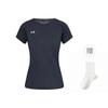 Under Armour T Shirts Unisex Black Crew Neck Thin 21500139-001