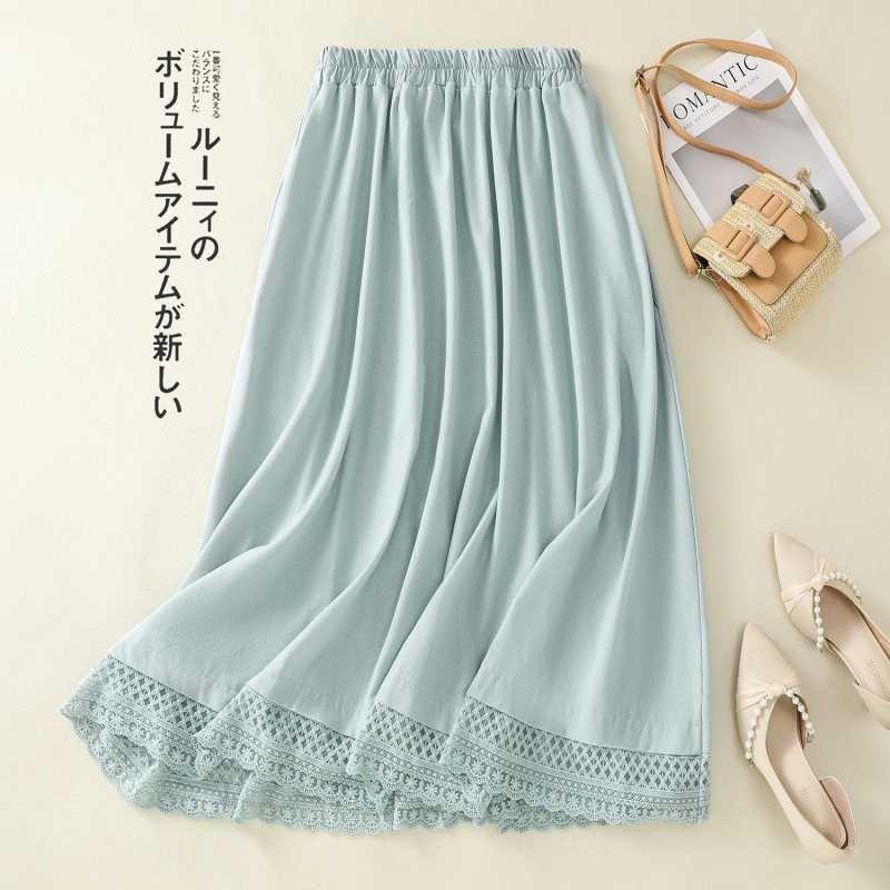 The New Summer Skirt for Women Is Retro and Versatile, with A Loose-fitting Waist That Makes You Look Slimmer