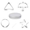 Stainless Steel Fondant Mold Cookie Stamper Korean Dalgona Candy Cookie Making Cutter Molds for Cookies Biscuit Pastry Dough