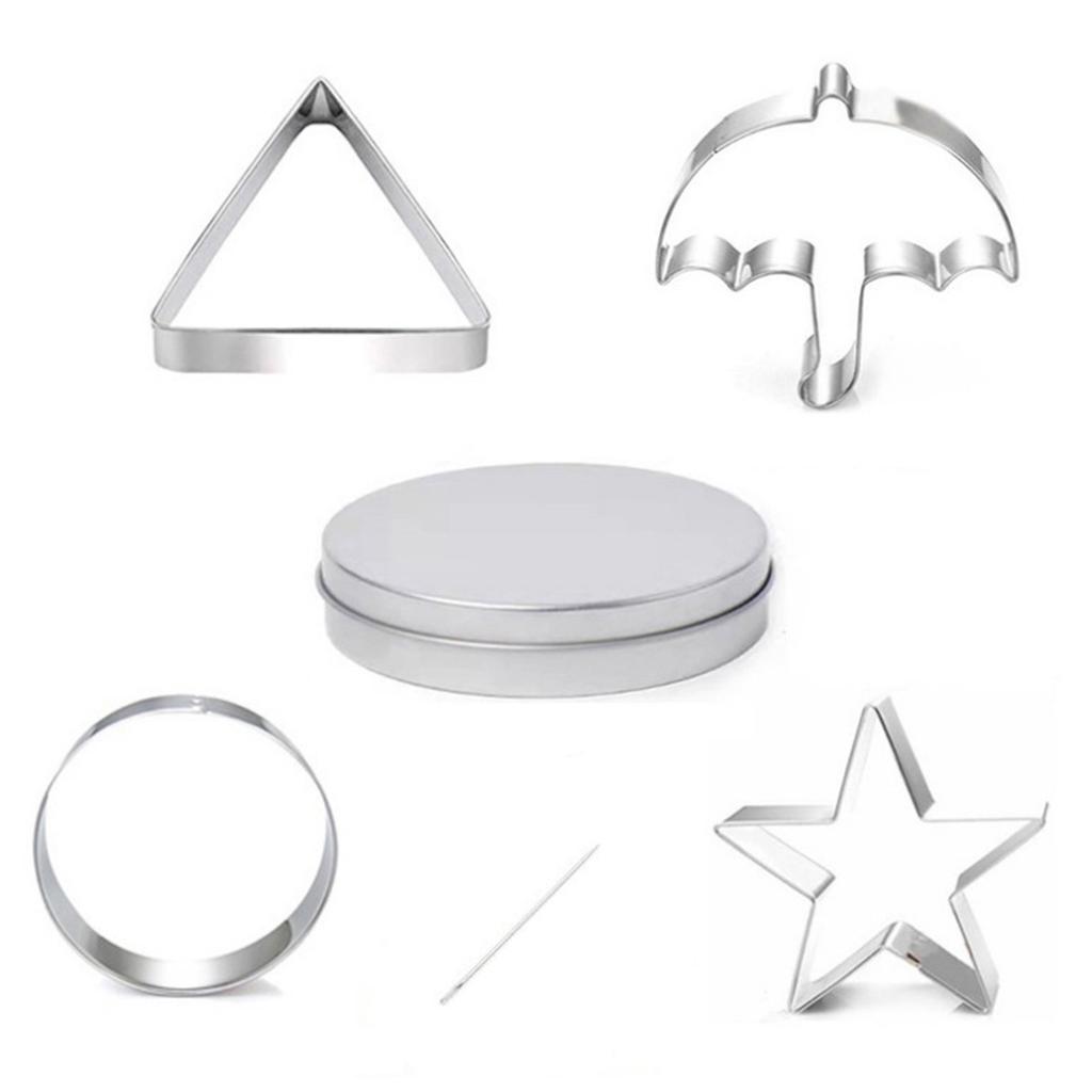 Stainless Steel Fondant Mold Cookie Stamper Korean Dalgona Candy Cookie Making Cutter Molds for Cookies Biscuit Pastry Dough