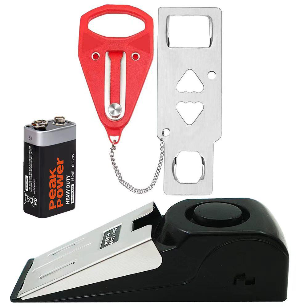 New Anti-Theft Doorstop Alarm: Door Wedge Gap Alarm for Hotel and Home