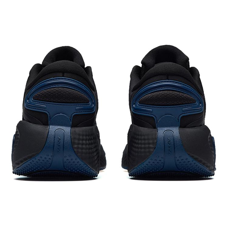 Anta Urban Wandering Run Lightweight Low top Running Shoes Men's Black Gray Blue 112235556-1