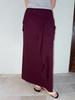 Etmont 2-Way Tie Long Skirt, Wine